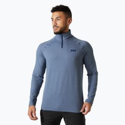 Bluza trekkingowa męska Helly Hansen Verglas 1/2 Zip. Niebieskie bluzy męskie Helly Hansen, m, bez wzorów, bez kaptura. Za 249.99 zł.