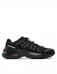 Salomon Buty trailowe Speedcross Peak - black/black/glacier rozmiar: 45 (672353). Czarne buty sportowe męskie Salomon, bez zapięcia. Za 448.67 zł.