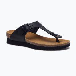 Japonki damskie Scholl Boa Vista Med. Czarne klapki damskie Scholl, bez wzorów, z materiału, eleganckie, bez obcasa. Za 239.99 zł.