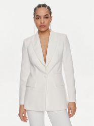 Elisabetta Franchi Marynarka GI-069-41E2-V580 Biały Regular Fit. Białe żakiety damskie Elisabetta Franchi, bez wzorów, z syntetyku. Za 3,079.00 zł.