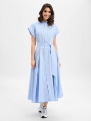 Polo Ralph Lauren Sukienka damska z bluzką Kobiety Bawełna (100%) niebieski w paski, 40. Niebieskie bluzki damskie Polo Ralph Lauren, bez wzorów, z bawełny, bez kołnierzyka, bez ramiączek. Za 1,599.95 zł.