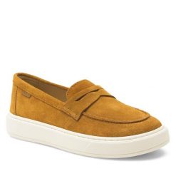 Mokasyny Badura. Brązowe półbuty chłopięce Badura, bez wzorów, bez zapięcia. Za 159.99 zł.