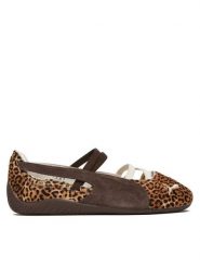 Puma Baleriny Speedcat Ballet Wild 406689 01 Brązowy. Brązowe baleriny damskie Puma, bez wzorów, ze skóry, bez obcasa. Za 399.99 zł.