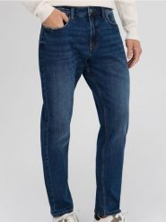 Jeansy regular - granatowy. Niebieskie jeansy męskie Sinsay. Za 79.99 zł.