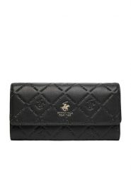 Beverly Hills Polo Club Portfel CEO-BHPC-W1-007-AW25 Czarny. Czarne portfele damskie Beverly Hills Polo Club, bez wzorów, z materiału. Za 79.99 zł.