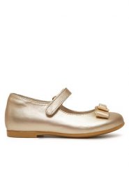 Tommy Hilfiger Baleriny Ballerina T1A3-33927-0220 S Złoty. Żółte baleriny dziewczęce Tommy Hilfiger, bez wzorów, ze skóry, bez zapięcia. Za 349.99 zł.