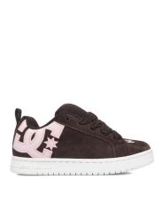 DC Shoes Sneakersy DC SHOES-CEOWB-V5-10117K Brązowy ciemny. Brązowe buty sportowe dziewczęce DC Shoes, bez wzorów, ze skóry, bez zapięcia. Za 179.99 zł.