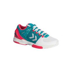 Buty do piłki ręcznej HB200 AEROCHARGE damskie. Szare obuwie sportowe damskie Hummel, bez wzorów, do piłki ręcznej. Za 329.99 zł.