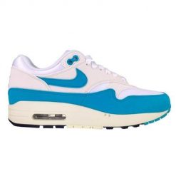 Buty do chodzenia damskie Nike Air Max 1. Niebieskie obuwie sportowe damskie Nike, bez wzorów, z materiału, do biegania, nike air max. Za 519.99 zł.
