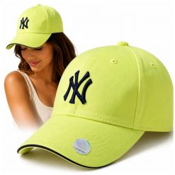 Czapka New York Yankees NY Żólta unisex Baseballówka Regulowana MLB. Żółte czapki i kapelusze damskie NICEBIKE, na jesień, bez wzorów, z bawełny, casualowe. Za 89.99 zł.