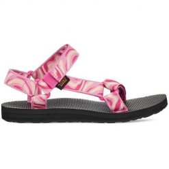 Buty do chodzenia damskie Teva Zappy. Czerwone obuwie sportowe damskie Teva, bez wzorów, z materiału, trekkingowe. Za 347.00 zł.
