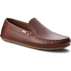 Mokasyny TOMMY HILFIGER - Embossed Leather Mix FM0FM01906 Brandy 601. Mokasyny męskie marki Tommy Hilfiger. W wyprzedaży za 359.00 zł.