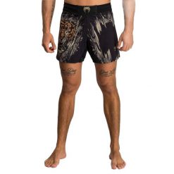 Spodenki treningowe męskie Venum Tiger Men'S Fight Shorts. Czarne krótkie spodenki sportowe męskie VENUM, m, bez wzorów. Za 299.99 zł.