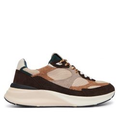 Sneakersy D.A.T.E. Brązowe trampki i tenisówki chłopięce D.A.T.E., bez wzorów, bez zapięcia. Za 1,004.00 zł.