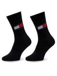 Tommy Jeans Skarpety długie 701228222 Czarny. Czarne skarpety damskie Tommy Jeans, bez wzorów, z bawełny. Za 69.99 zł.