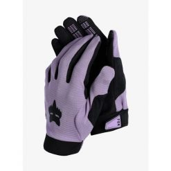 Rękawiczki rowerowe damskie Fox Ranger Glove. Fioletowe rękawiczki damskie FOX, bez wzorów, sportowe. Za 135.99 zł.