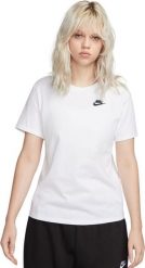 Nike Koszulka damska Nike Sportswear Club Essentials biała DX7902 100 XL. Białe t-shirty damskie Nike, xl, bez wzorów, bez kołnierzyka. Za 107.98 zł.