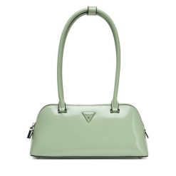 Torebka Guess. Zielone torebki do ręki damskie Guess, z aplikacjami, klasyczne, bez dodatków. Za 349.99 zł.