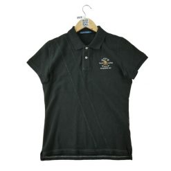 Second life - Polo Ralph Lauren koszulka damska z krótkim rękawem - Jak nowy. Czarne koszulki sportowe damskie Ralph Lauren, l, bez wzorów, z tkaniny, bez kołnierzyka, bez ramiączek, na golfa. Za 127.76 zł.