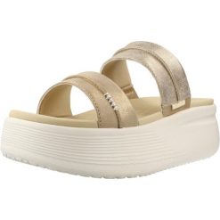 Sandały HEY DUDE AUSTIN SLIDE CLASSIC Złoty. Żółte sandały damskie Hey dude, bez wzorów, z tkaniny, bez obcasa, bez zapięcia. Za 231.99 zł.