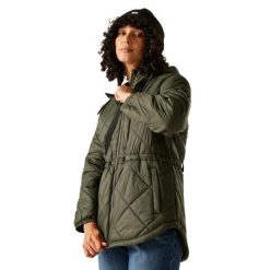 Pikowana Kurtka Damska Ivey. Zielone kurtki damskie Regatta, m, bez wzorów, z materiału, z kapturem. Za 459.99 zł.
