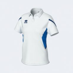 Damski jersey Errea Carmen. Białe koszulki sportowe damskie ERREA, bez wzorów, z jersey, bez kołnierzyka, bez ramiączek, rowerowe. Za 207.00 zł.