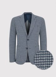 PAKO LORENTE – Granatowa marynarka w pepitkę. Marynarki męskie Pako Lorente, bez wzorów, z bawełny, casualowe. Za 799.99 zł.