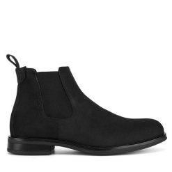 Sztyblety Lanetti. Czarne botki męskie Lanetti, bez wzorów, bez zapięcia. Za 139.99 zł.
