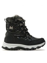 Leaf Śniegowce Solna LVISB101Q Czarny. Czarne buty zimowe dziewczęce Leaf, z tworzywa sztucznego, bez zapięcia. Za 369.99 zł.