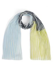 Soyaconcept® Szalik - SC-Canna Kobiety niebieski|żółty|biały, ONE SIZE. Białe szaliki i chusty damskie bez wzorów, eleganckie. Za 79.95 zł.