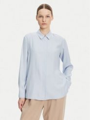 Tommy Hilfiger Koszula WW0WW44045 Błękitny Relaxed Fit. Niebieskie bluzki damskie Tommy Hilfiger, bez wzorów, z wiskozy, bez kołnierzyka, bez ramiączek. Za 259.99 zł.