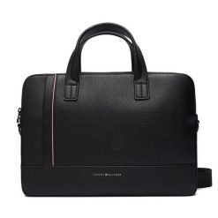 Torba na laptopa Tommy Hilfiger. Czarne torby na laptopa męskie Tommy Hilfiger, bez wzorów. Za 799.99 zł.