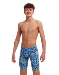 Spodenki FUNKY TRUNKS Jack Stack - jammery chłopięce 152-164cm/12/UK28. Niebieskie kąpielówki dla chłopców FUNKY TRUNKS, bez wzorów, z materiału. Za 199.00 zł.