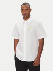 Versace Jeans Couture Koszula 78GALY11 Biały Regular Fit. Białe koszule męskie Versace Jeans Couture, m, bez wzorów, z bawełny, bez kołnierzyka, bez ramiączek. Za 539.99 zł.