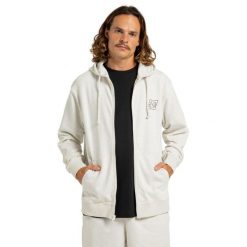 Bluza na zamek dla Mężczyzn PALLET ZH Szary. Białe bluzy męskie DC Shoes, m, bez wzorów, z bawełny, bez kaptura. Za 299.99 zł.