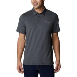 T-shirt męski Columbia Tech Trail z kołnierzem. Niebieskie koszulki polo męskie Columbia, m, bez wzorów, z elastanu, sportowe, bez ramiączek. Za 203.15 zł.
