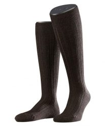 Skarpetki do połowy łydki Falke Teppich Im Schuh. Brązowe skarpety męskie Falke, bez wzorów, z poliamidu. Za 155.50 zł.