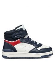 Geox Sneakersy J Washiba Boy J46LQB 05415 C4211 D Granatowy. Niebieskie buty sportowe chłopięce Geox, bez wzorów, ze skóry, bez zapięcia. Za 219.99 zł.