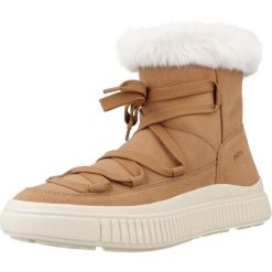 Buty GEOX J LAQUINNY GIRL Jasnobrązowy. Brązowe botki dziewczęce Geox, bez zapięcia. Za 342.62 zł.