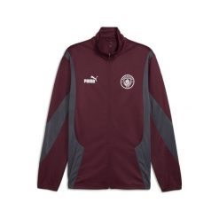 Męska kurtka Manchester City ftblNRGY+ PUMA Dark Rosette Stormy Slate Red Gray. Czerwone kurtki męskie Puma, m, bez wzorów, sportowe, bez kaptura. Za 293.75 zł.