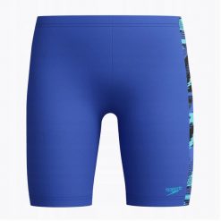 Spodenki Chłopięce Hyperboom Panel Jammer. Niebieskie szorty dla chłopców Speedo, bez wzorów, z materiału. Za 137.99 zł.
