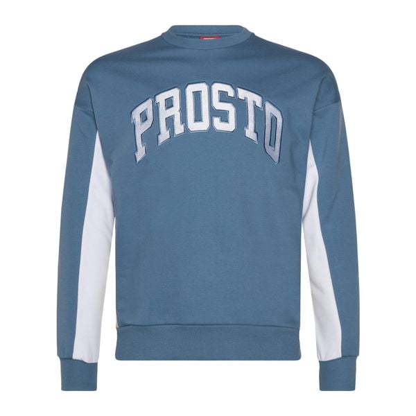Bluza męska PROSTO Crewneck Splork. Niebieskie bluzy męskie Prosto., l, bez wzorów, bez kaptura. Za 209.99 zł.