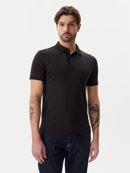 Calvin Klein Polo K10K114135 Czarny Regular Fit. Czarne koszulki polo męskie Calvin Klein, m, bez wzorów, z bawełny, bez ramiączek. Za 219.99 zł.