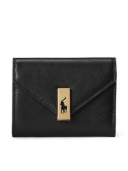 Polo Ralph Lauren Portfel 427886734001 Czarny. Czarne portfele damskie Polo Ralph Lauren, bez wzorów, ze skóry. Za 639.99 zł.