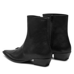 Kowbojki Vagabond Shoemakers. Czarne botki damskie Vagabond Shoemakers, bez obcasa, na płaskiej podeszwie, bez zapięcia. Za 819.99 zł.