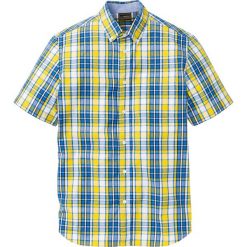 Koszula w kratę bonprix niebiesko-żółto-biały w kratę. Koszule męskie marki bonprix. Za 74.99 zł.