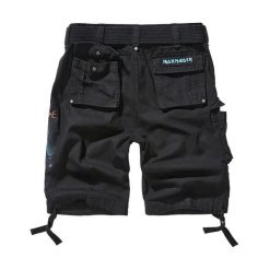 Spodenki cargo Brandit Iron Maiden Savage Fear of the Dark. Czarne szorty męskie Brandit, l, z aplikacjami. Za 373.50 zł.