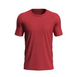 Męska Koszulka Z Okrągłym Dekoltem Morgan. Czerwone koszulki sportowe męskie Stedman, m, bez wzorów, bez kołnierzyka, bez ramiączek, trekkingowe. Za 45.99 zł.