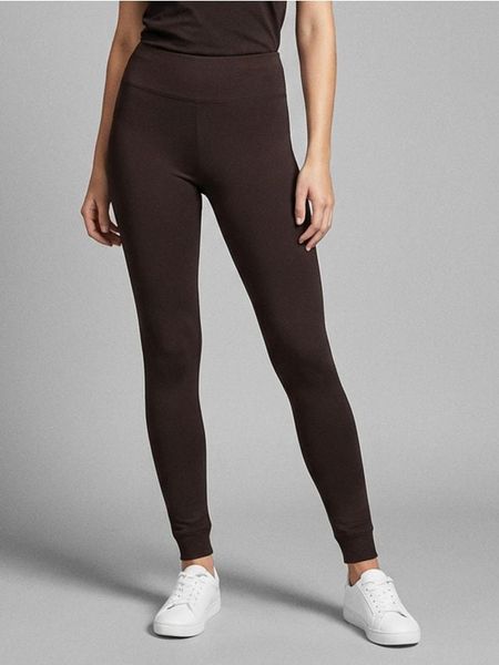 Legginsy z ociepleniem - czerwony. Czerwone legginsy damskie Sinsay, l, bez wzorów. Za 39.99 zł.