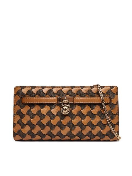 MICHAEL Michael Kors Torebka 32R6GNXC0T Brązowy. Brązowe torebki do ręki damskie MICHAEL Michael Kors, bez wzorów, ze skóry, wizytowe, bez dodatków. Za 1,099.00 zł.